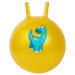 Мяч-попрыгунчик, 45CM с рожками, 1 цвет, 350 г, ПВХ. Желтый. Дино микс арт. JB0208558